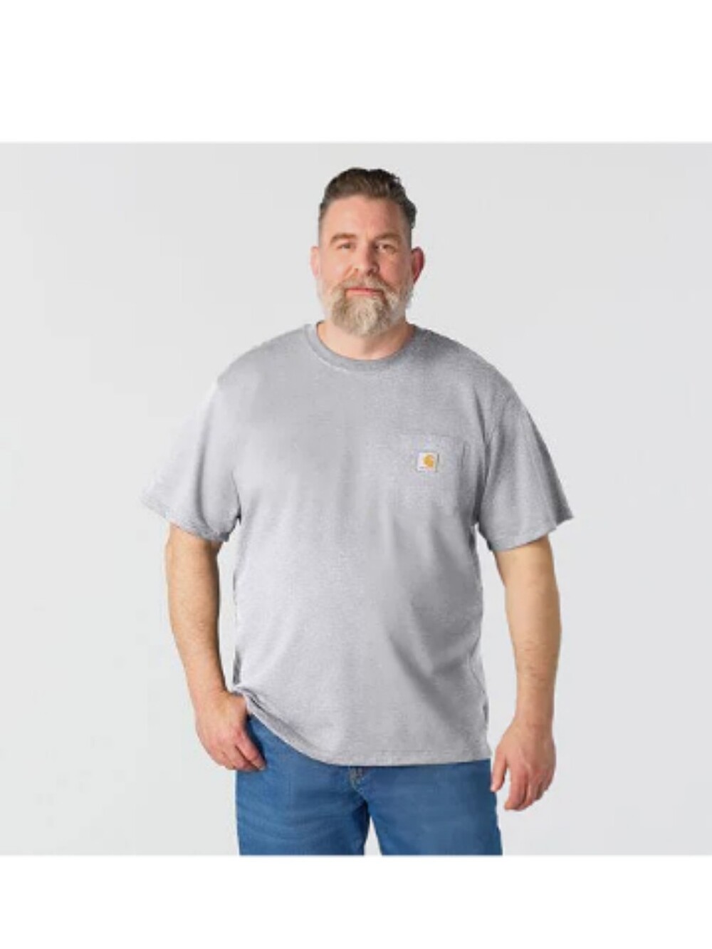 Carhartt Force Mens Pocket Shirt Gray Relaxed Fit 2XL